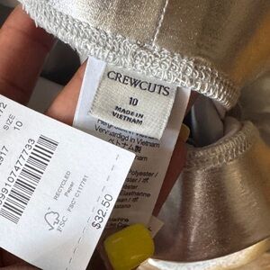 Crewcuts Metallic Silver Dress